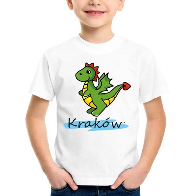 Koszulka Kraków Smok Junior (K):: 3-4,: biały