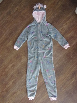 JEDNOROŻEC KOMBINEZON ŚPIOCH POLAR ONESIE 140-146 strój kostium