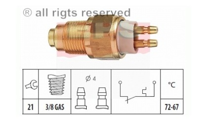 Выключатель вентилятора mazda 626 iii 1.8-2.2 87-92 фото №1