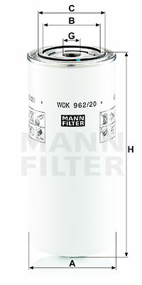 FILTER FUEL WDK 962/20  