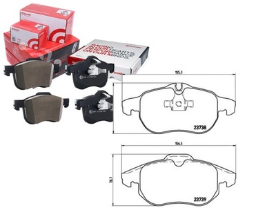 JUEGO ZAPATAS DE FRENADO BREMBO 1605098 1605113  