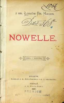 Zbiorowa Praca - Nowelle 1887 r