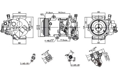 NISSENS COMPRESOR PARA KLIMAT.SUBARU LEGACY 09-  