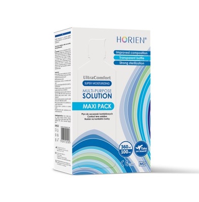 Płyn do soczewek Horien Ultra Comfort Maxipack 360ml + 120ml