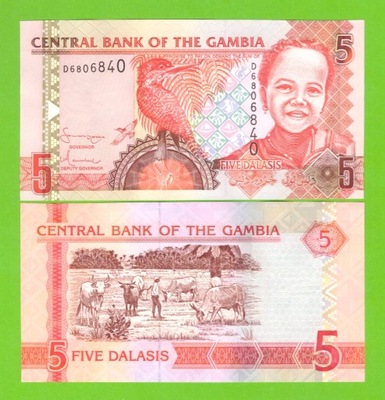 GAMBIA 5 DALASIS 2006 P-25a UNC