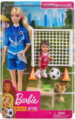 BARBIE GLM47 TRENERKA PIŁKI NOŻNEJ