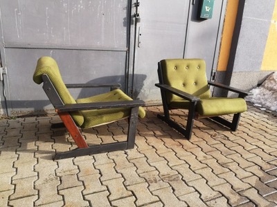 2 Fotele - polski Design proj. Z. Bączyk PRL