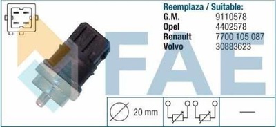 SENSOR TEMPERATURA DE AGUA OPEL NISSAN  