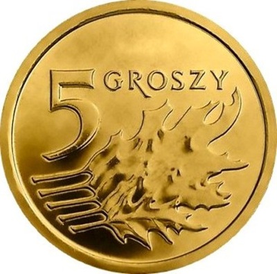 5 gr groszy 2008 mennicze mennicza z woreczka UNC