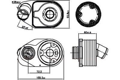 NISSENS РАДИАТОР МАСЛА FIAT DUCATO 2.3D 07.06-