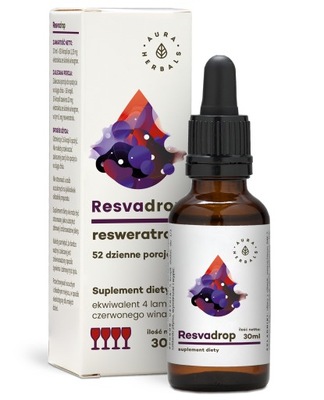 Suplement diety Aura Herbals Resvadrop resweratrol