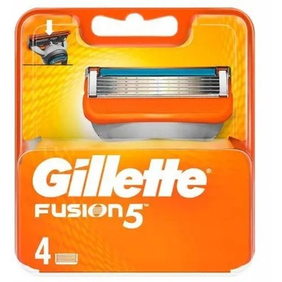 Gillette Fusion 5 Wkłady do maszynki Ostrza wymienne Oryginał 4szt