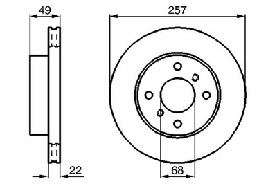 BOSCH ДИСКИ ТОРМОЗНЫЕ ТОРМОЗНЫЕ 2 ШТУКИ. ПЕРЕД NISSAN 200SX ALMERA КЛАСИЧЕСКИЙ ALMERA