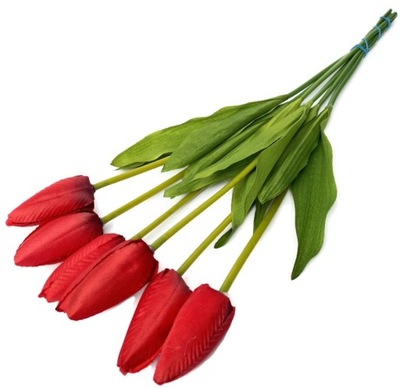 Bukiet Tulipanów Czerwonych Ozdoba kwiaty sztuczne