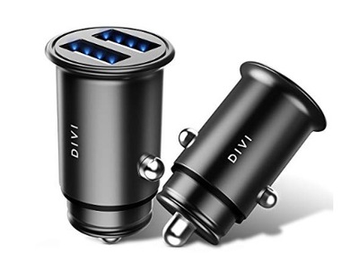 DIVI Ładowarka samochodowa V801 5V 4.8A 2xUSB