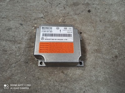 Модуль датчик подушка безпеки mercedes c w203 2038207385 фото №1