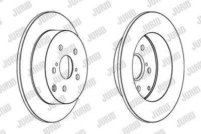 ГАЛЬМІВНІ ДИСКИ ГАЛЬМІВНІ ЗАД JURID 562415JC