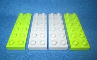 DS Lego Duplo klocek płytka 2x6 4szt