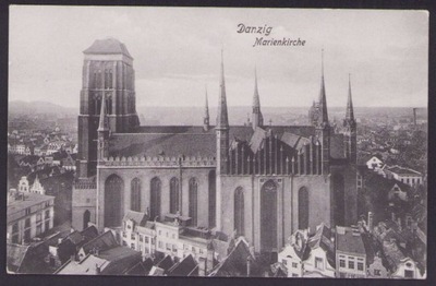 Gdańsk - Danzig Marienkirche, 1905 rok