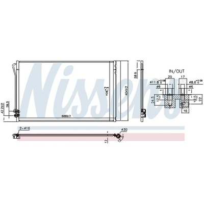 КОНДЕНСАТОР, КОНДИЦИОНЕР NISSENS 941054