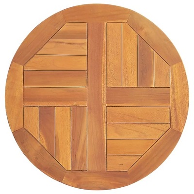 Blat stołu, lite drewno tekowe, okrągły, 2,5 cm