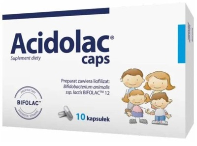 Acidolac caps x10kaps. probiotyki kapsułki 10 szt.