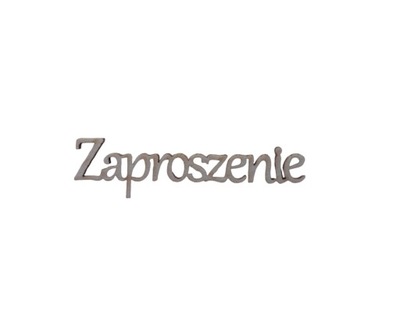 Tekturka napis Zaproszenie 5 szt. (L52015)