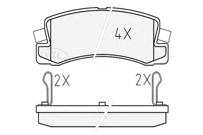 Meyle тормозные колодки тормозные toyota carina e 2.0 gti st фото №1