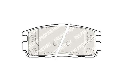 Delphi гальмівні колодки гальмівні chevrolet captiva captiva фото №1