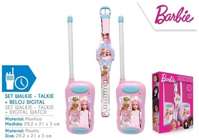 Zestaw walkie talkie i zegarek Barbie, Kids