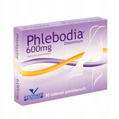 Phlebodia Diosmina 600 mg na żylaki 30 tabletek