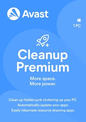 AVAST CLEANUP PREMIUM 1 ROK 1 PC