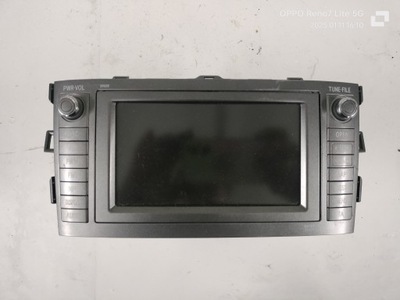 Радио навигация 86120-12a20 toyota auris радиопроигрыватель 8612012a20 фото №1