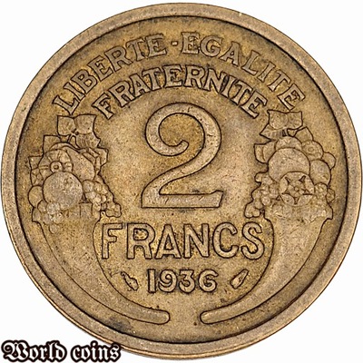 2 FRANKI 1936 FRANCJA