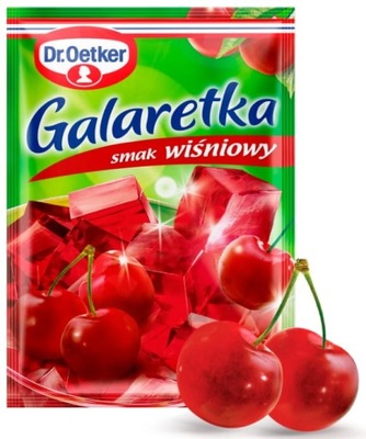 Dr.Oetker Galaretka o smaku wiśniowym 77g