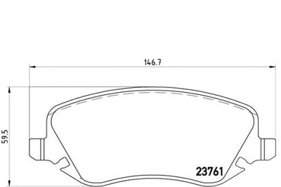 Гальмівні колодки гальмівний. lancia thesis 02-09 фото №1