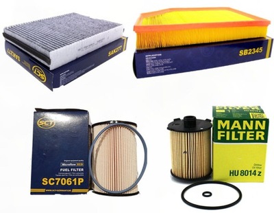 Набор фильтров volvo s80 124 d4 фото №1