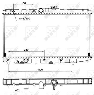 RADUADOR SISTEMA DE REFRIGERACIÓN DEL MOTOR 507581  