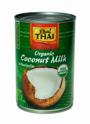 Mleczko kokosowe BIO, organiczne 400ml Real Thai