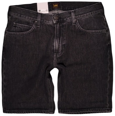 LEE spodenki REGULAR grey jeans RIDER SHORT _ W32