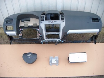 Opel zafira b 05- консоль приборная панель подушки безопасности комплект фото №1