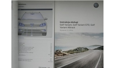 VW GOLF VII VARIANT 16-19 POLSKA MANUAL OBSLUG  