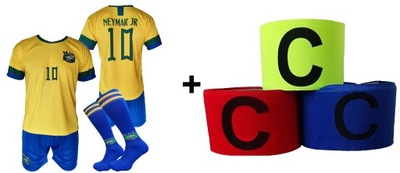 NEYMAR JR komplet strój piłkarski BRAZYLIA r 134
