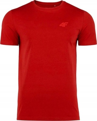 Koszulka męska t-shirt 4F bawełniana czerwona XXL