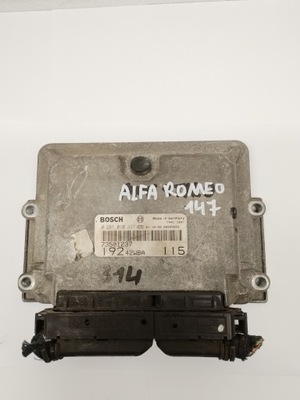 Бортовой компьютер блок управления двигателя alfa romeo 147 73501237 фото №1