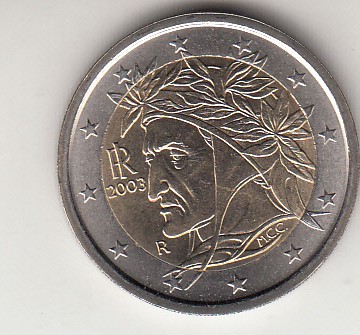 Wlochy 2003 - 2 euro obiegowe-mennicze