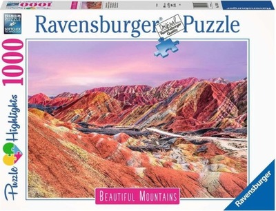 Ravensburger: Puzzle 1000el. - Góry Tęczowe Ravensburger