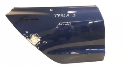 Tesla 3 2017-2020 дверь правое задняя фото №1