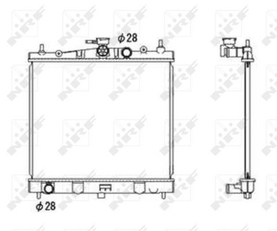 RADIATOR WATER NRF 58187  