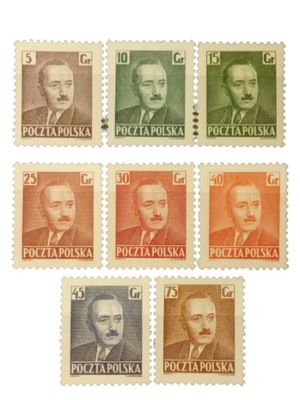 POLSKA Fi 533-540 **/* 1950 Bolesław Bierut (2)